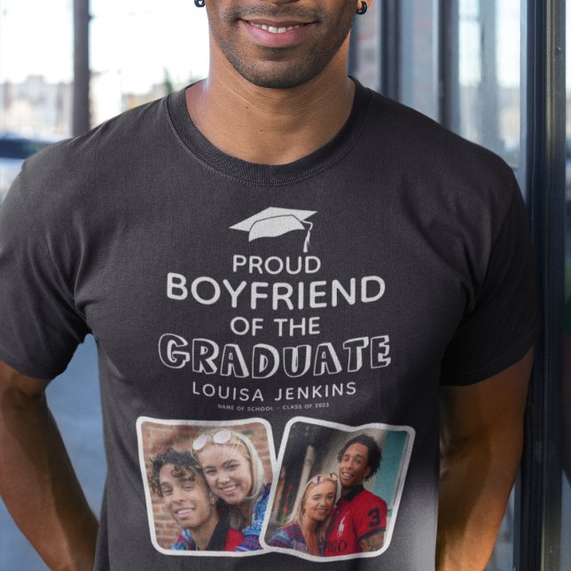 T-shirt Fier petit ami de la Graduate Graduate Graduation (Créateur téléchargé)