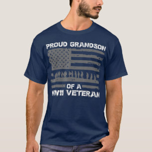 T-shirt Fier petit-fils d'un vétéran 2ÈME GUERRE MONDIA