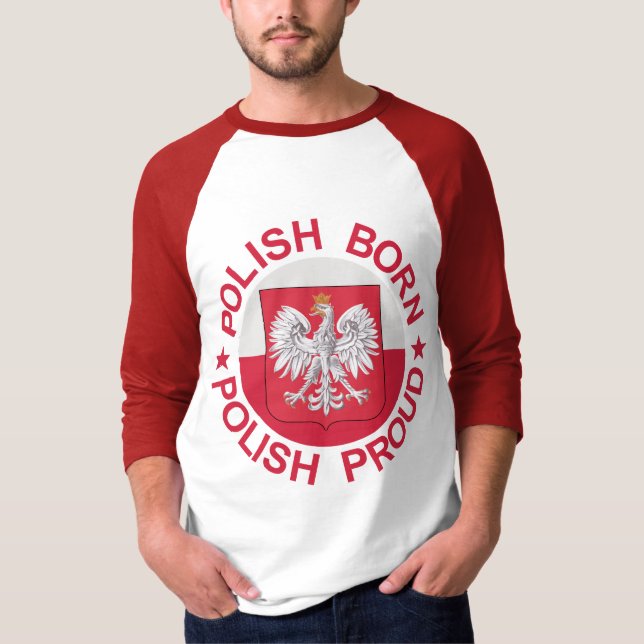 T-shirt Fier polonais soutenu polonais (Devant)