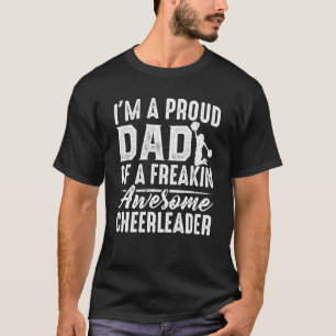 T-shirt Fier Pom-pom girl papa Funny Mens Féliciter papa 
