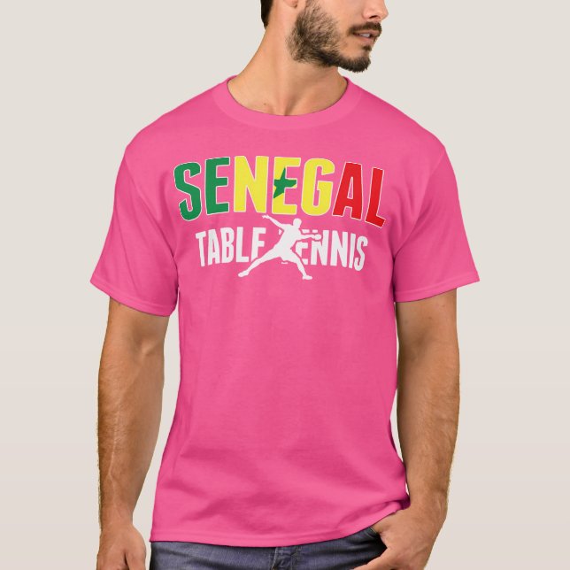 T-shirt Fier Sénégal tennis de table Lover Jersey sénégala (Devant)