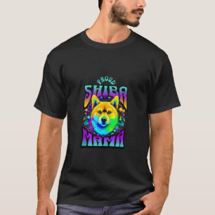 T-shirt Fier Shiba Inu Mama Corloful Trippy Débardeur