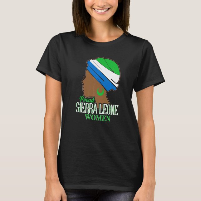 T-shirt Fier Sierra Leone Femmes Sierra Leone (Devant)