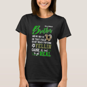 T-shirt Fier soccer frère soccer famille correspondant 1