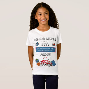T-Shirt  Fier Soeur  Diplôme d'études élémentaires pou