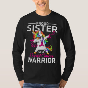 T-shirt Fier SOEUR D'Un Cancer Du Sein Guerrier Sensibilis