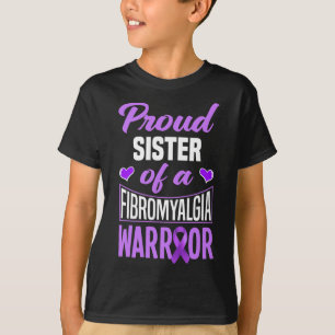 T-shirt Fier Soeur D'Un Guerrier Fibromyalgique