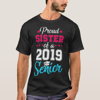 T-shirt Fier Soeur d'une diplômée du lycée de 2019