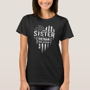 T-shirt Fier Soeur Vietnam Vet Frère Anciens Combattants J