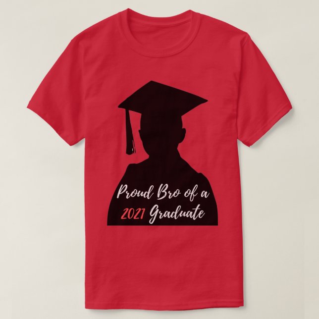 T-shirt Fier soutien-gorge d'un diplômé de 2021 Funny mast (Design devant)