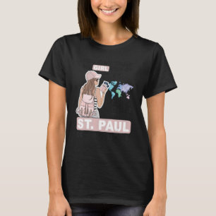 T-shirt Fier St Paul Girl - Fille Cool de St Paul City