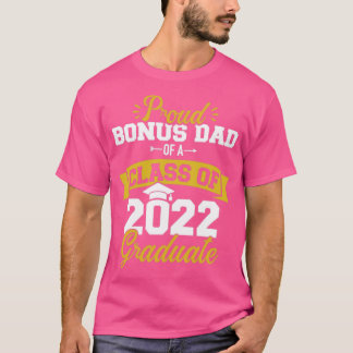 T-shirt Fier stepdad de la classe de 2022 diplômé du premi