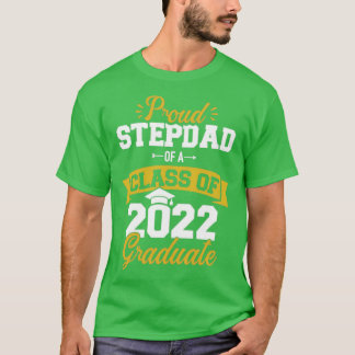 T-shirt Fier stepdad d'une classe de 2022 diplômé senior g