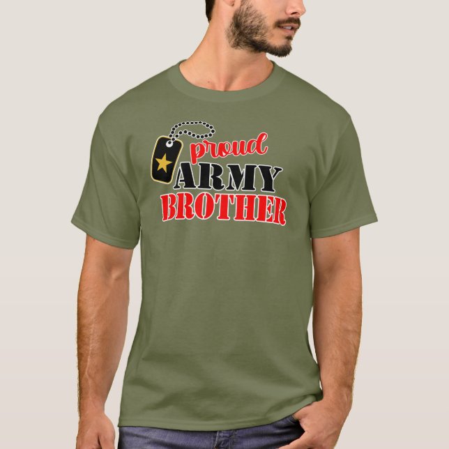T-shirt Fier T-Shirt, frère de l'armée américaine (Devant)