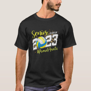 T-shirt Fier Tante de 2023 Senior Graduate Volleyball Se