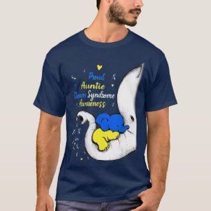 T-shirt Fier Tante Down Syndrome Jour de sensibilisation E