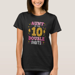 T-shirt Fier Tante Du Double Chiffre 10ème Anniversaire Fi