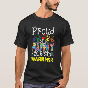 T-shirt Fier Tante D'Un Autisme Guerrier Sensibilisation s