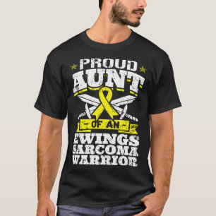 T-shirt Fier Tante D'Un Ewings Sarcoma Guerrier Sensibilis