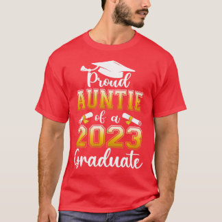 T-shirt Fier Tante D'Une Classe De 2023 Graduate Shirt Sen