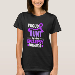 T-shirt Fier Tante D'Une Épilepsie Guerrière