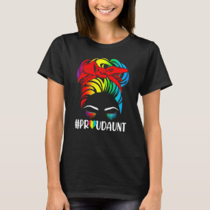 T-shirt Fier Tante Fierté Lgbt Drapeau Gay Lesbien Matchin
