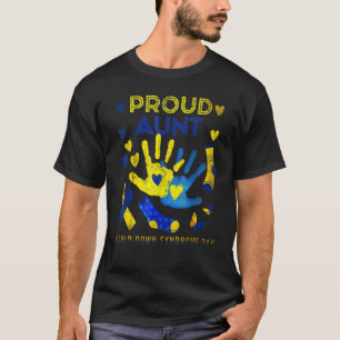 T-shirt Fier Tante T21 Journée mondiale de sensibilisation