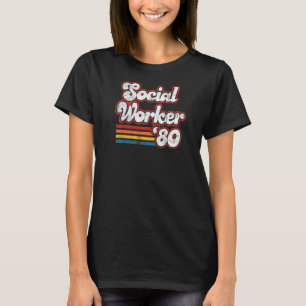 T-shirt Fier travailleur social depuis 1980 41e anniversai