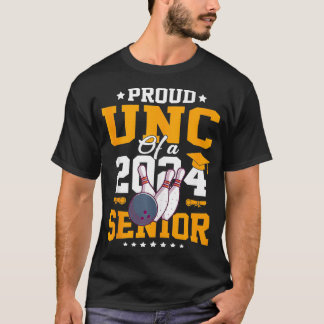 T-shirt Fier Unc D'Un Diplômé Supérieur De Bowling 2024