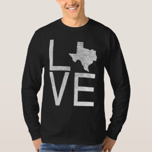 T-shirt Fier Usa Fan State Texas Love Map Texas