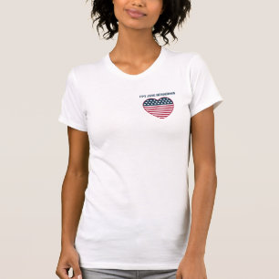 T-shirt "Fier vétéran américain !" Personnalisable