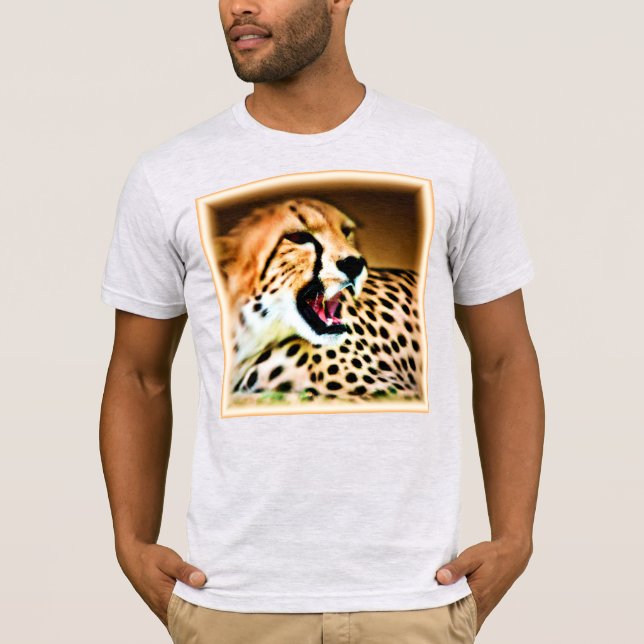 T-shirt "Fierce and Fiery Cheetah Design". Commandez dès m (Devant)
