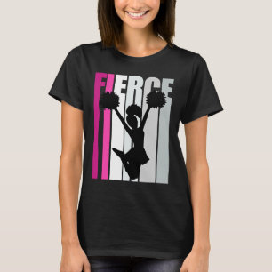 T-shirt Fierce Cheerleading Birthday Colorful Cheer Squad 