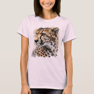 T-shirt Fierce Cheetah Imprimer Tee Graphic féminin