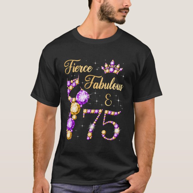 T-shirt Fierce Fabuleux 75 Ans 75E Anniversaire Balleri (Devant)