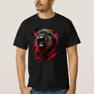 T-shirt Fierce, le lion noir
