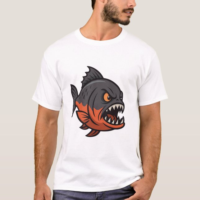 T-shirt Fierce Piranha (Devant)