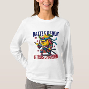T-shirt Fierce Samurai Citron Avec Katana