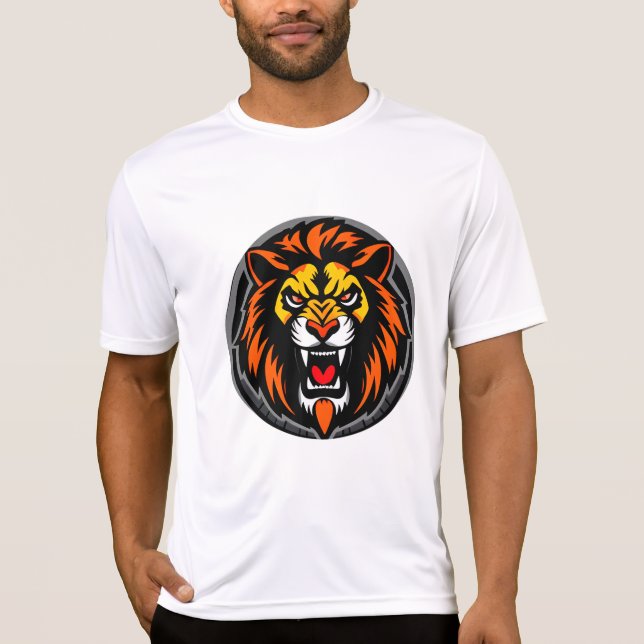 T-shirt Fierce Tête de Lion Vibrant (Devant)