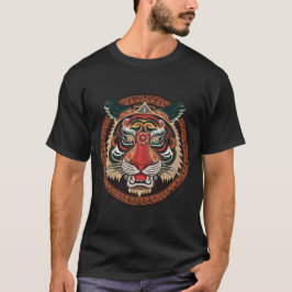T-shirt Fierce Tigre Tribal Face