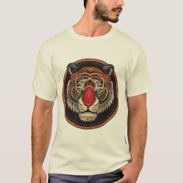 T-shirt Fierce Tigre Tribal Face