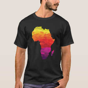 T-shirt Fière Afrique Pays Africain Elephant Big Five Lov
