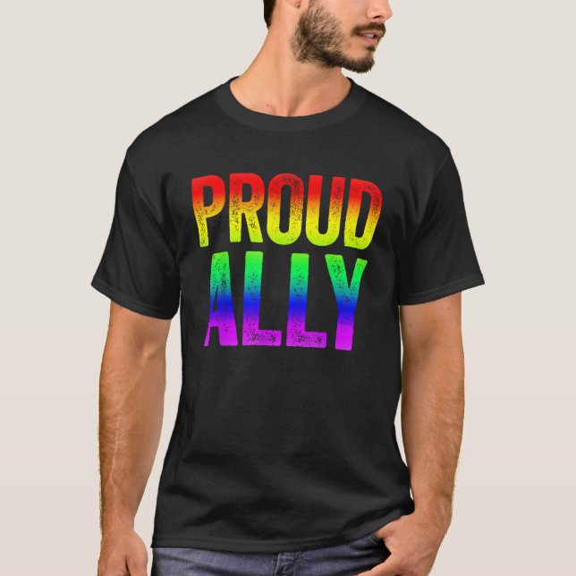 T-shirt Fière Ally LGBT Pride Cadeau (Devant)