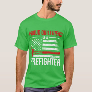 T-shirt Fière Ami De Pompiers D'Une Famille D'Ami De Pompi