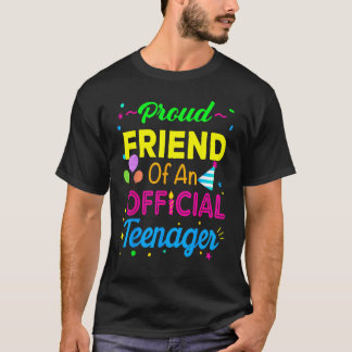 T-shirt Fière amie d'un adolescent officiel 13e anniversai