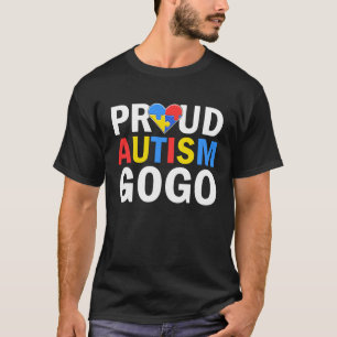 T-shirt Fière Autisme Gogo Drôle Arc-en-ciel Sensibilisati