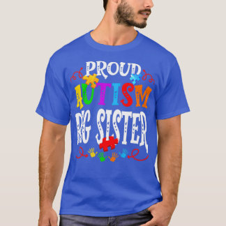T-shirt Fière autisme Grande Soeur Funny Sensibilisation s