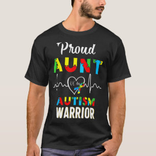 T-shirt fière autisme tante Sensibilisation sur l'autisme 