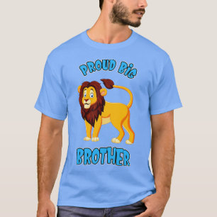 T-shirt Fière Big Brother Lion Jeunes frères