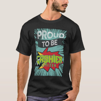 T-shirt Fière caissière citoyenne Profession travailleur d